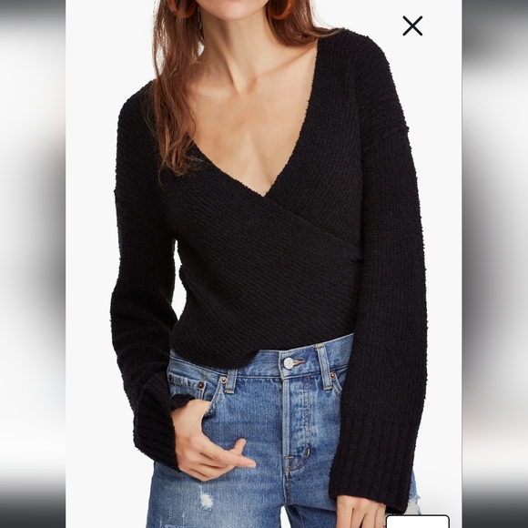 Free People Sweaters - Free People sensual faux wrap sweater